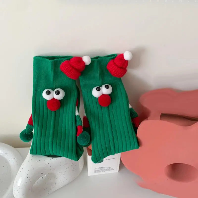 Cute Holding Hands Magnetic Christmas Magnetic