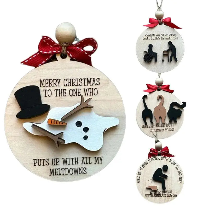 Christmas Wooden Friendship Ornaments