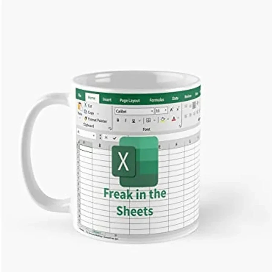 Freak in The Sheets Excel Spreadsheet Mug