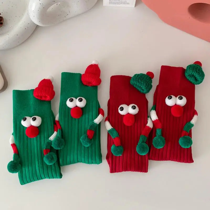 Cute Holding Hands Magnetic Christmas Magnetic