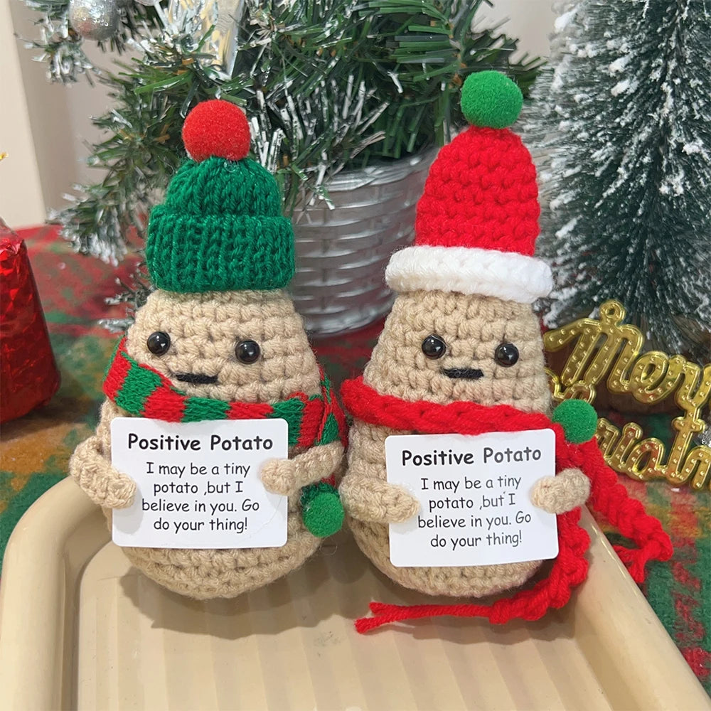 Emotional Support Potato Christmas Crochets