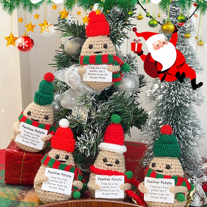 Emotional Support Potato Christmas Crochets