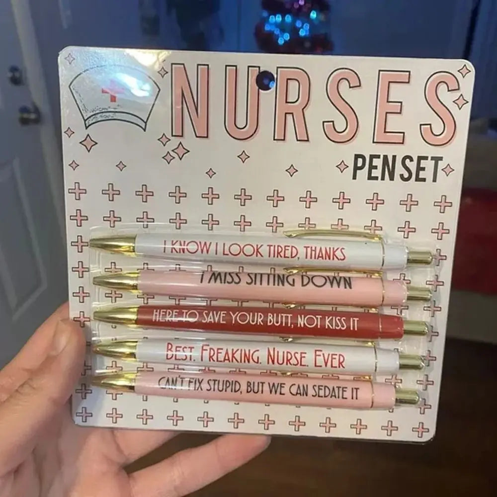 Funny Nursing Pens Set