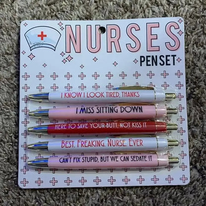 Funny Nursing Pens Set