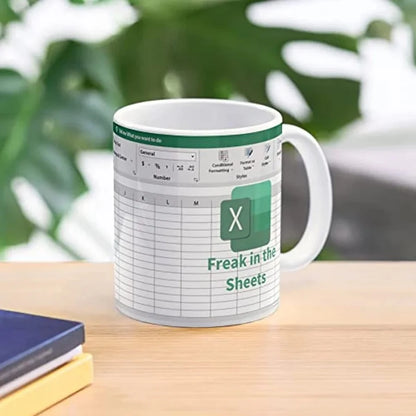 Freak in The Sheets Excel Spreadsheet Mug