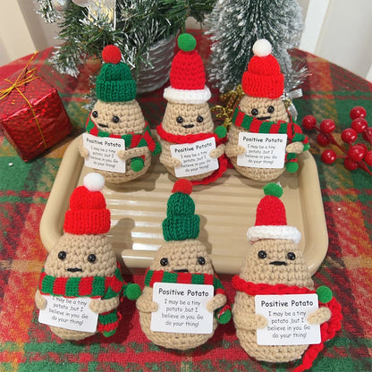 Emotional Support Potato Christmas Crochets